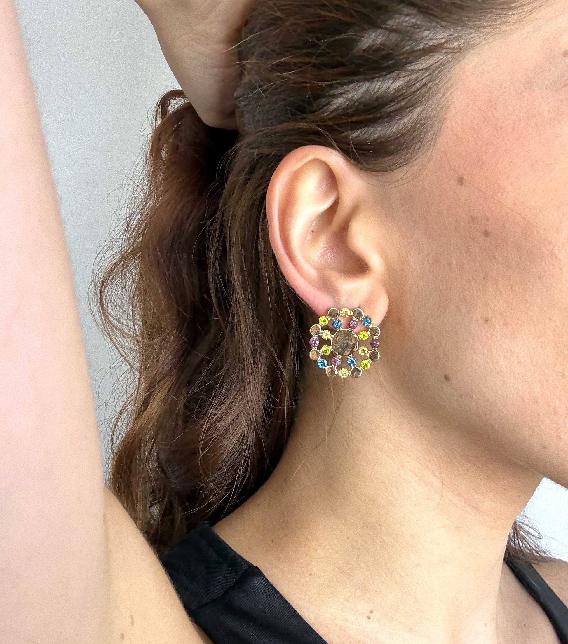 Carousel Earrings yellow gold Cyntia Tomi