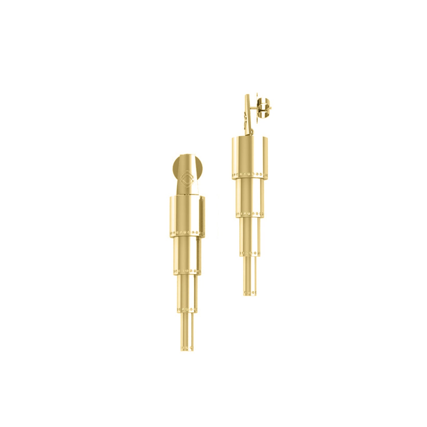 Cylinder Earrings - Cyntia Tomi