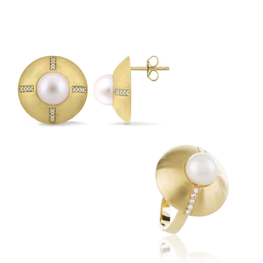 SET of Duomo Cathedral Earrings and Ring