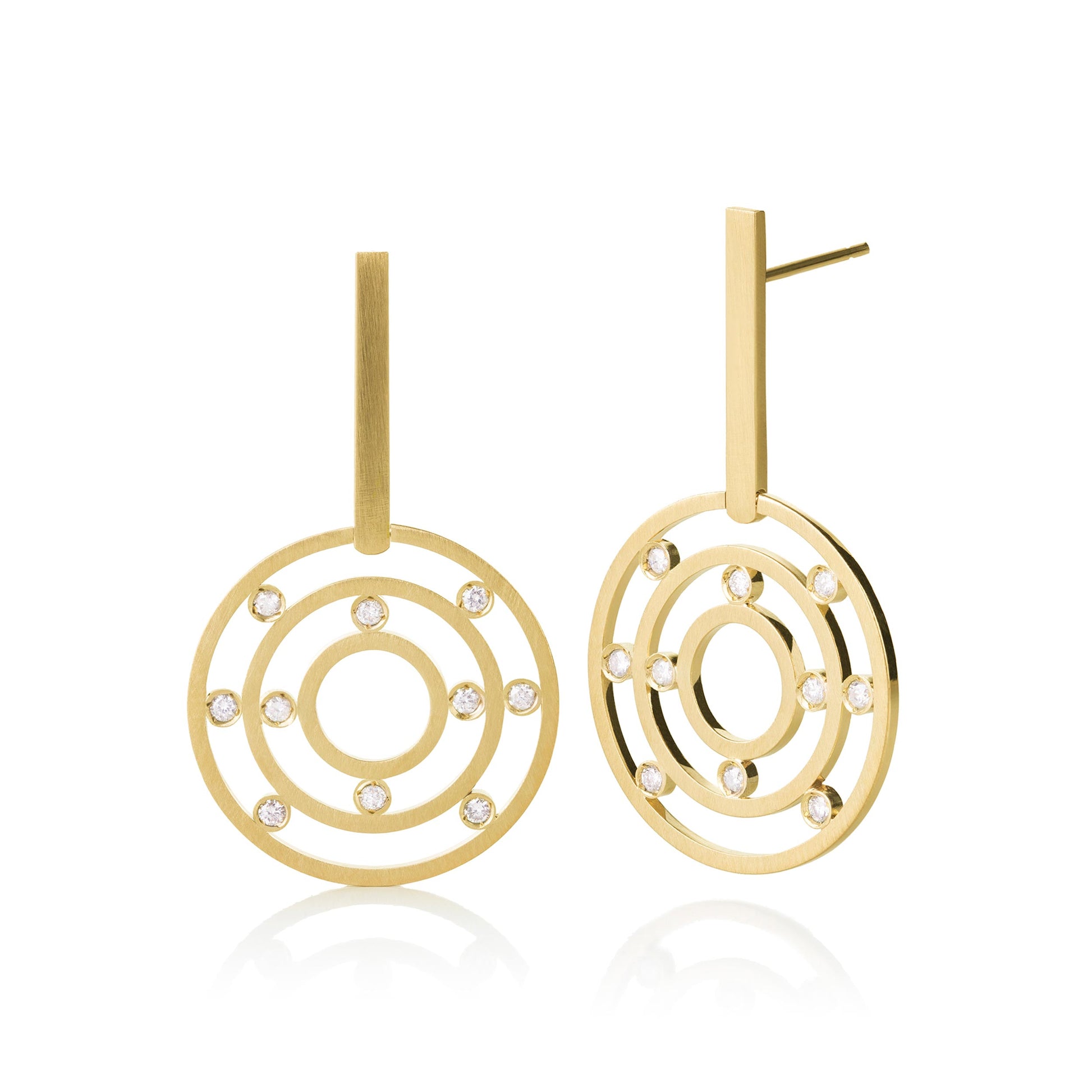 Maze Earrings Cyntia Tomi  Jewelry 18K Yellow Gold 925 Sterling Silver