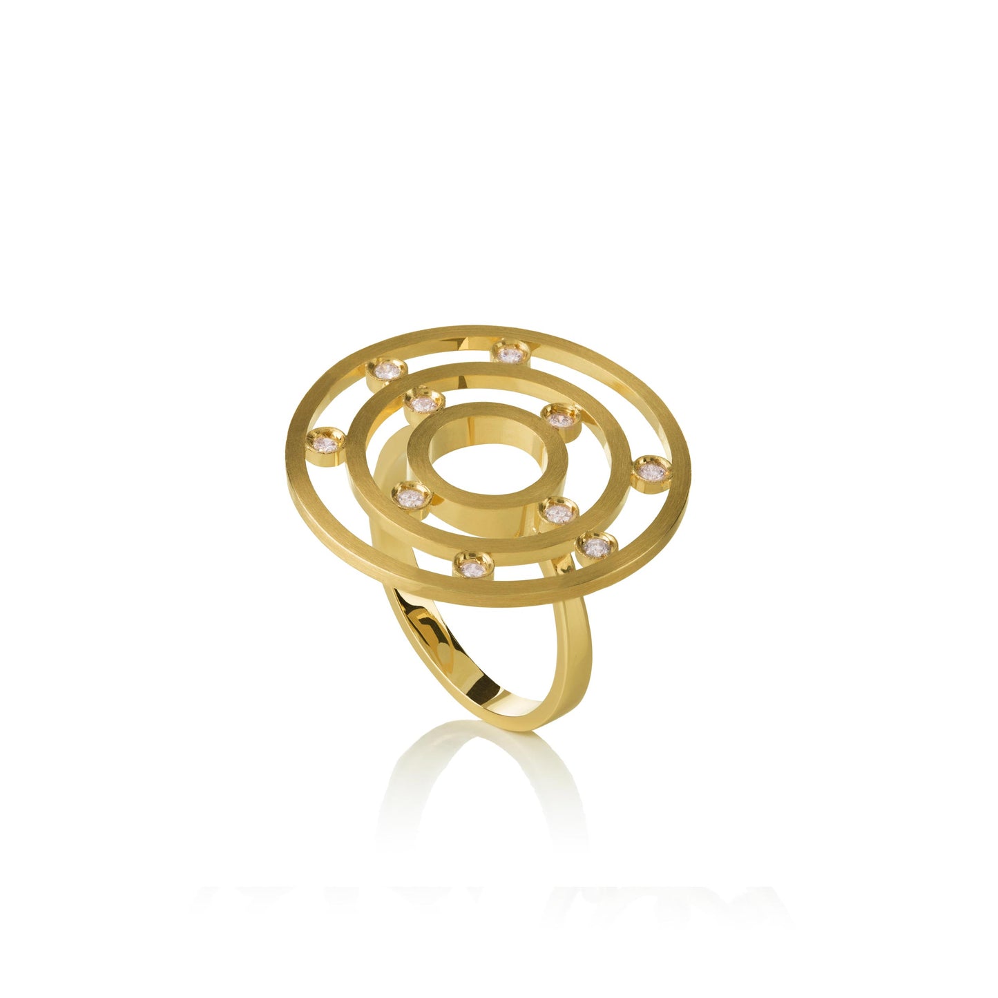 Maze Ring Cyntia Tomi  K18 Yellow Gold Plating 925 Sterling Silver 